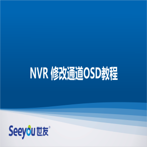 3118云顶集团 NT NVR修改通道OSD教程